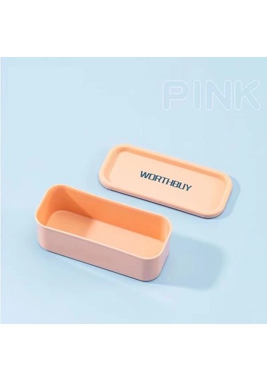 Honeybeeshop Pembe Taşınabilir Saklama Kutusu Kablo Kulaklık Kutusu Seyahat Organizörü Pembe