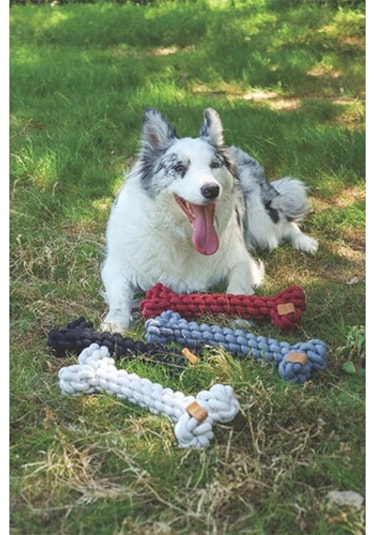 M-pets Coto Örgü Kemik Köpek Oyuncağı Siyah 30 Cm 244-50011.01