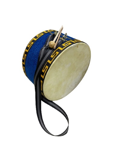 ÇOCUK DAVULU 30 cm ASKILI AĞAÇ KASNAK KEÇİ DERİSİ