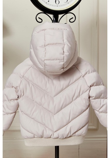 Benitto Kids Erkek Bebek Kapüşonlu Kışlık Mont 51332 Bej