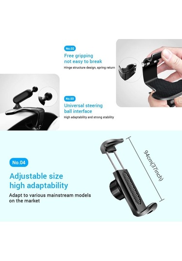 Seametal Araç Telefonu Tutucu Dağı Cep Telefonu Braketi Desteği Araba Ayna Akıllı Telefon Montaj Standı İphone Samsung Xiaomi Huawei