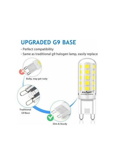5'li Led Ampul G9 5w 40w Eşdeğeri Soğuk Beyaz 6000k B
