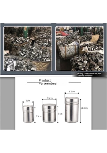 Wezone Stainless Steel Şekillendirici: Fincan, Baharat Ve Kafe Tozu İçin Ağızlı Dağıtıcı, 6.5 11.5 Büyük Boy Kapak Yok Diğer