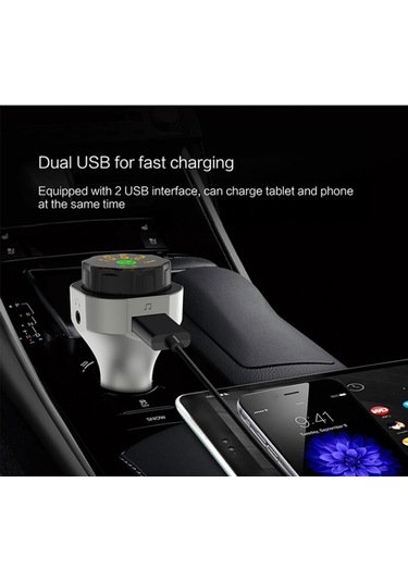 Sones Araba Mp3 Çalar Araba Fm Verici Bluetooth 4.2 Tf Kart/u Disk Aux