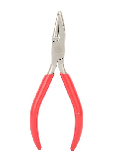 Mücevher Pensesi Yivli Yüksek Karbon Çelik Kauçuk Saplı Tel Bükme Makarası Pensesi Dıy Mücevher Yapımı İçin