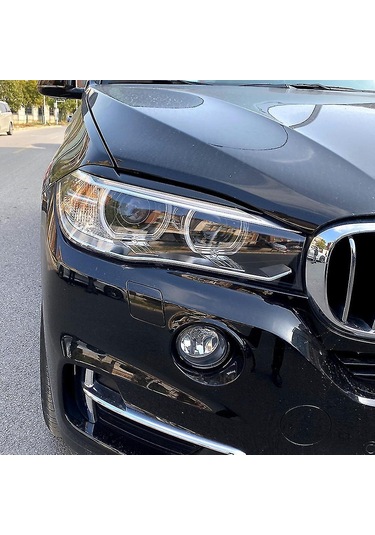 Ximistore9 Bmw X5 X6 F15 F16 2014-2018 Far Koruma Ve Şık Görünüm İçin Siyah Başlık Kaşları