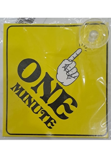 Araba Yazısı Sticker Vantuzlu 11 X 11 Cm - One Mınute