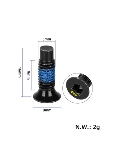 Nayomiglow Ön Baş Vida M365/9 Kauçuk Kırılma Önleyici Scooter Vidası Scooter Aksesuarları 10x8x2cm