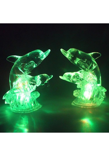 Sevimli Yunus 7 Renk Led Gece Lambası Dekorasyon Gece Lambası Çocuklar Çocuklar Hediye