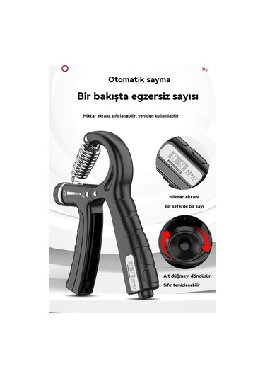 Aurora Sayma Tutucu Özzersizi Parmak Kol Gücü Siyah