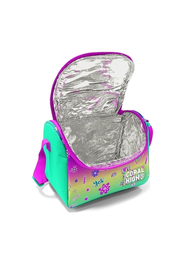 Coral High Kids Pembe Su Yeşili Flamingo Desenli Thermo Beslenme Çantası 11880