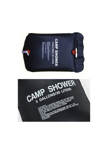 Novahub Outdoor Kampçılık 5 Galon Güneş Isıtmalı Duş Çantası 20 L - Pratik Kamp Ekipmanı Altın