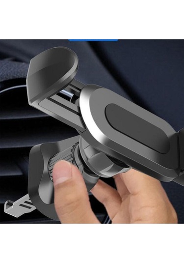 Luckysouk Araba Hava Havalandırma Klip Top Başkanı Adaptörü Kanca Büküm-kilit Telefon Tutucu Standı 17mm Siyah Torpido Üstü 3xyxc4