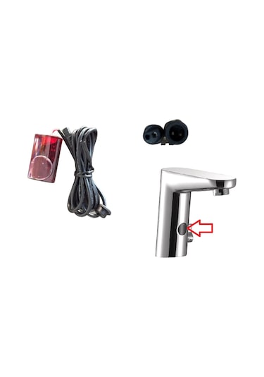 Kale Flat Dual Fotoselli Lavabo Bataryası Fotosel Gözü Siyah
