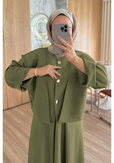 Luna Etekli Modal Takım - Haki Haki