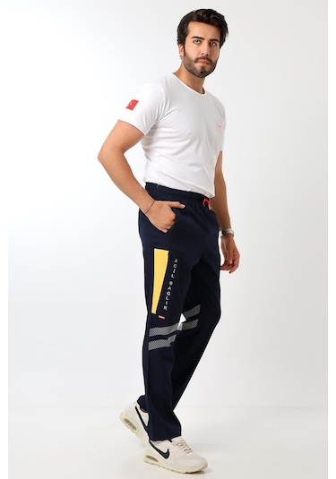 112 Unisex Likralı Yazlık Pantolon - Lacivert-7394-lacivert