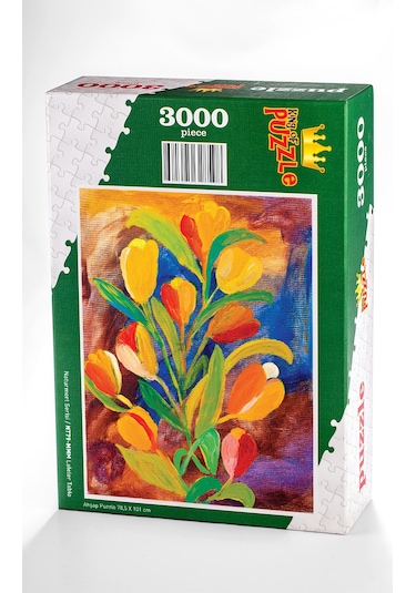 King Of Puzzle Laleler Tablo Ahşap Puzzle 3000 Parça