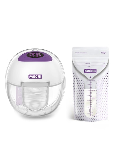 Mochi Giyilebilir Göğüs Pompası + 25li Süt Saklama Poşeti