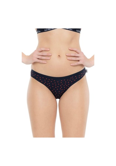 U.s Polo Assn. 66425 Kadın Pamuklu 3'lü Slip Külot-lacivert&kırmızı&lacivert Çok Renkli