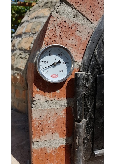 63 500 C Derece 25 Cm Dalma Boylu Fırın.taş Fırın Termometresi Simga N11.1120