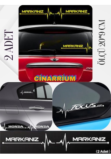 Fiat Brava İçin Lüks Aksesuar Oto Ritim Kaliteli Sticker 2 Adet 20 9 Cm