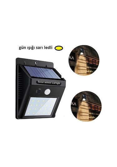 Hareket Sensörlü Güneş Enerjili Lamba