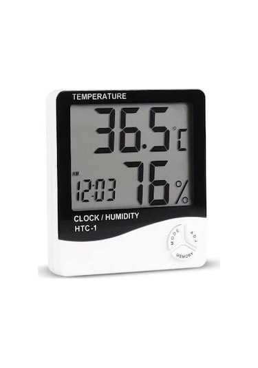 HTC-1 Dijital  Termometre Sıcaklık ve Nem Ölçer