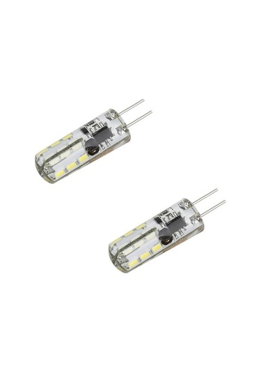 2 W - 220 V Ledli Kapsül Ampul G4 Duylu İğne Bacaklı Led Ampul Gün Işığı 2 Adet