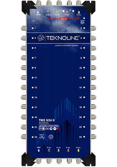 5X24 Kaskatlı Multiswitch Uydu Dağıtım Santrali Teknoline