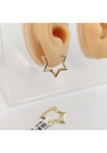 YILDIZ GÜMÜŞ HALKA KÜPE