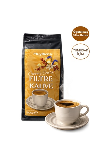 Crema Costa Filtre 1000 Gr Öğütülmüş Kahve Filtre