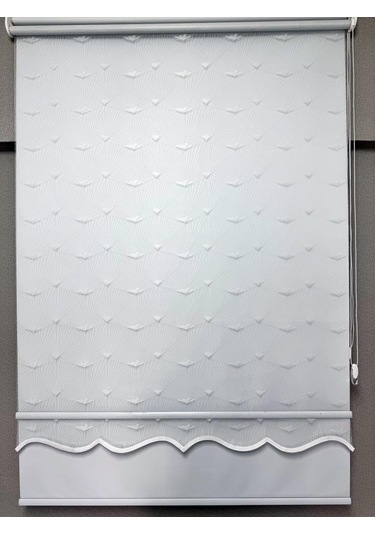 Bbb Blackout Işık Geçirmez Çift Mekanizmalı Tül Stor Perde Beyaz Ts1095bl Beyaz