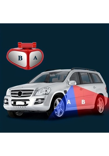 Elmpaly 2 Adet Araç Kör Nokta Aynası Siyah Sol Sağ 360 Derece Ayarlanabilir Geniş Açılı Cam Suv Kamyon