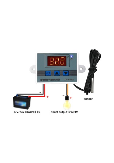 Kangvka Akıllı Sıcaklık Kontrol Cihazı -50 110 C, 1m Su Geçirmez Prob, Ev/aquarium/inkübasyon, 110-220v, 0.1 C Doğruluk