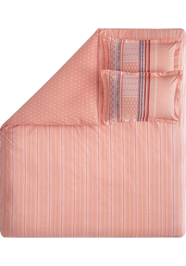 Yataş Bedding Pamena Ranforce Tek Kişilik Nevresim Seti - Somon