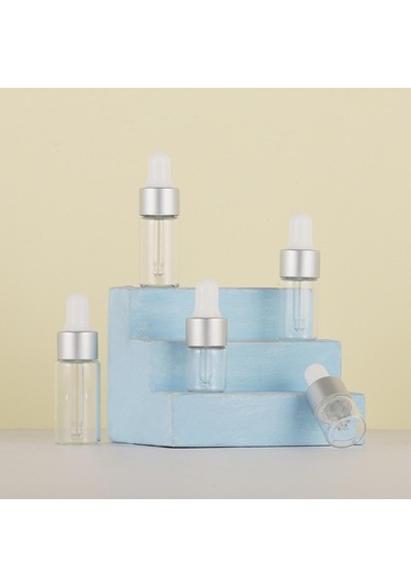 Suntek Magideal 20 Parça Boş Cam Damlalık Şişeleri Gümüş 1ml