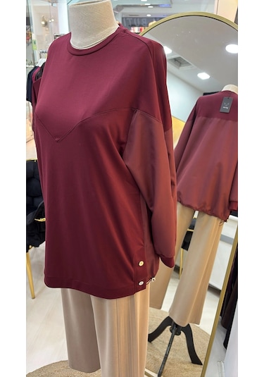 Qmash Penye Tunik Bordo 6193