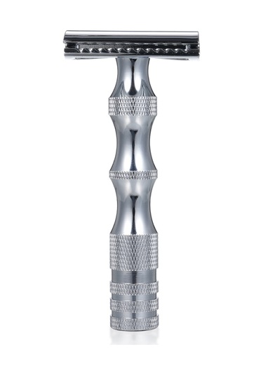 Gajeena Vintage Bambu Saplı Paslanmaz Çelik Tıraş Bıçağı - Kaymaz Tutuşlu