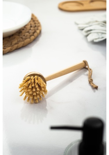Bambu Temizlik Fırçası Siyah
