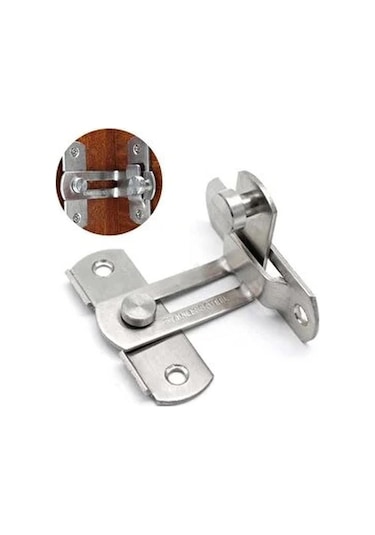 Köseoğlu Fransız Kilidi Bahçe Kapısı Mandalı Boyasız 90 Derece 2 Adet