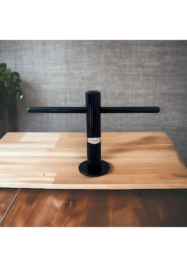 Egekırkan A300-01S T Tipi Kuaför Berber Tezgah Ayaklığı Siyah