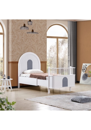 Mdf Beşik, Venüs Büyüyen Beşik 90x130 - Venüs Karyola 90x190 Beyaz