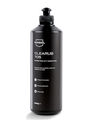 Nasiol Clearub 705 En Hafif Çizik/Hare Giderici Polisaj Pastası Pasta 1kg Silikonsuz Boya Parlatıcı