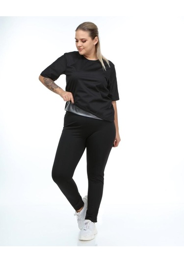 Pastimore Termal Sauna Kısa Kollu Atlet Siyah