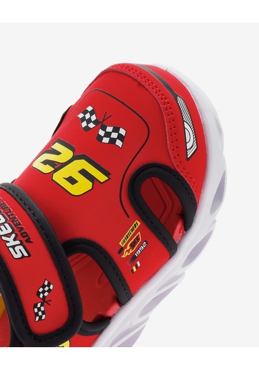 Skechers Hypno - Splash - Hydro - Fun Küçük Erkek Çocuk Kırmızı Işıklı Sandalet 400612n Rdbk Kırmızı