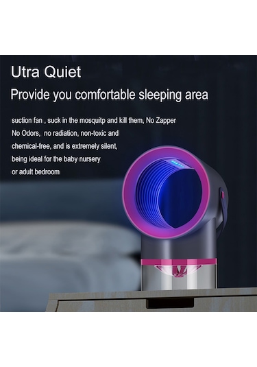 Xindoker Beyaz Usb Elektrikli Moskitötücü Lamba - Sessiz Işık Katalizli, Radyasyonsuz, 5w, 110-220v, Yatak Odası Kullanıma Uygun