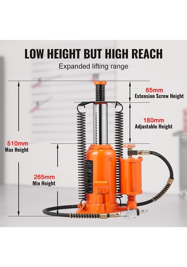 Fk Frıko 20t Havalı Hidrolik Şişe Kriko/pnömatik Hidrolik Kriko