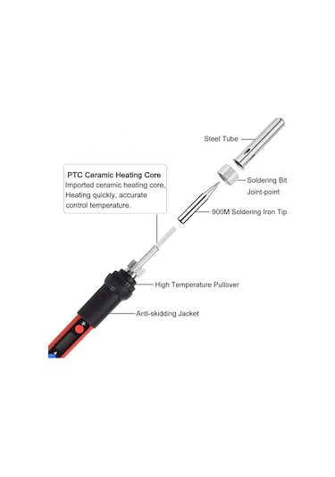 Ab Fiş, Havya Seti 60w Termostatlı Elektrikli Ütü Ucu