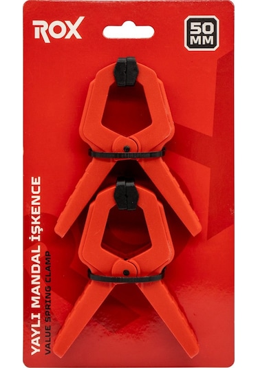 Rox 0148 Yaylı Mandal Tip Kıskaç Işkence 50 Mm 2 Li
