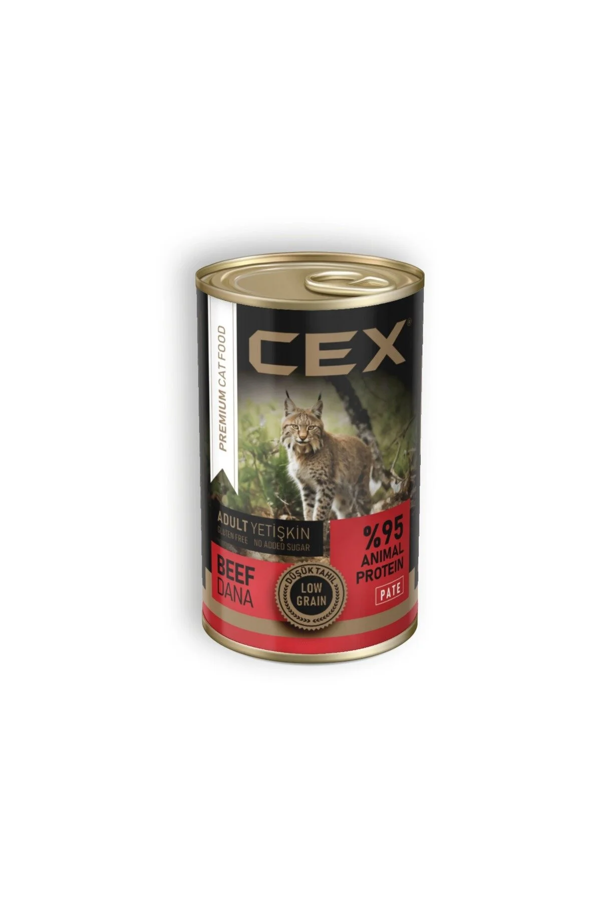 Cex Premıum Adult Cat Beef Low Graın Pate 415 Gr 12 Adet
